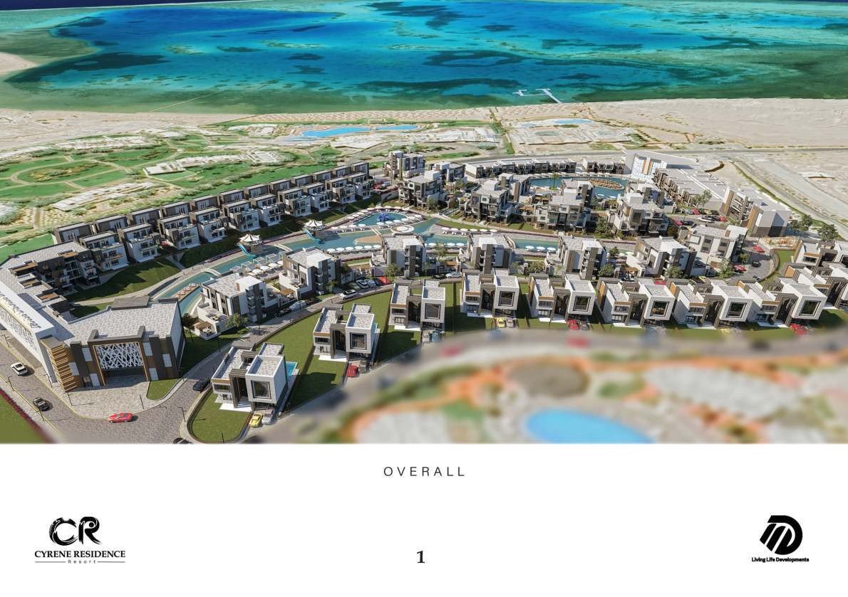 Cyrene Residence Resort masterplan in Montaza, Sharm El Sheikh